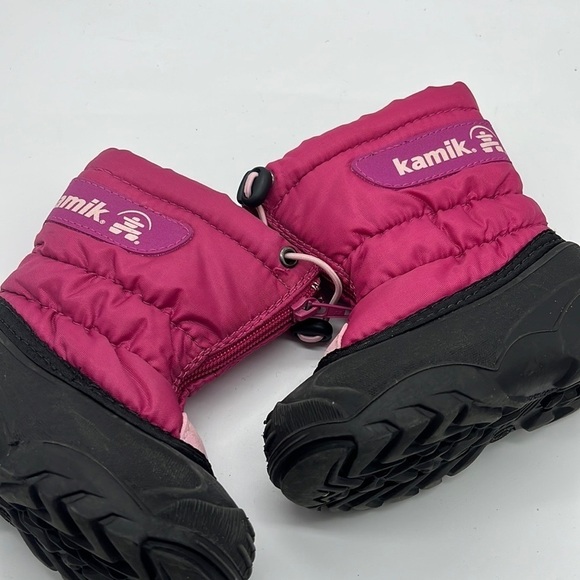 Kamik Baby Pink Insulated Winter Snow Boots Size 6 - Picture 10 of 11
